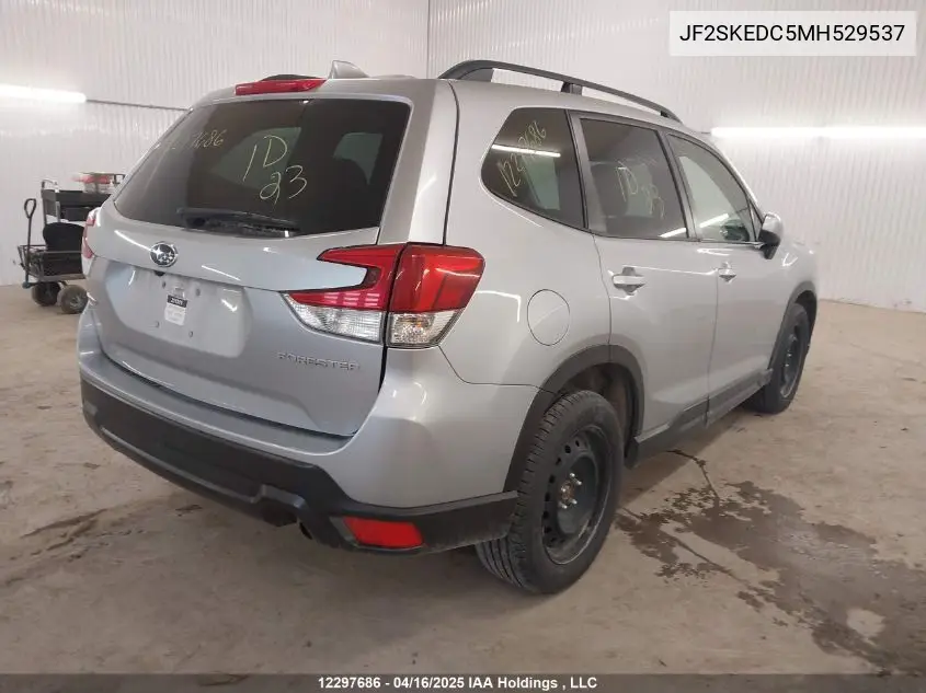 2021 Subaru Forester Premium VIN: JF2SKEDC5MH529537 Lot: 12297686