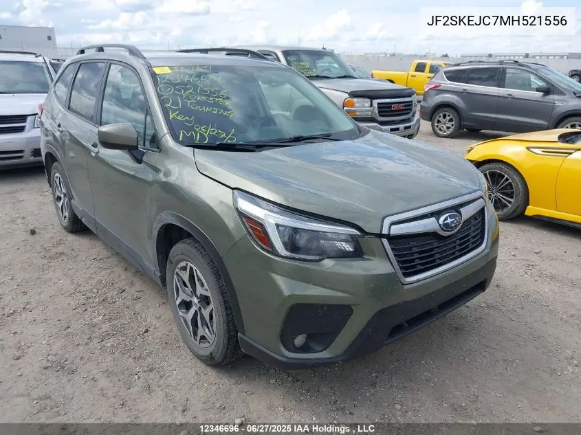 2021 Subaru Forester Touring VIN: JF2SKEJC7MH521556 Lot: 12346696