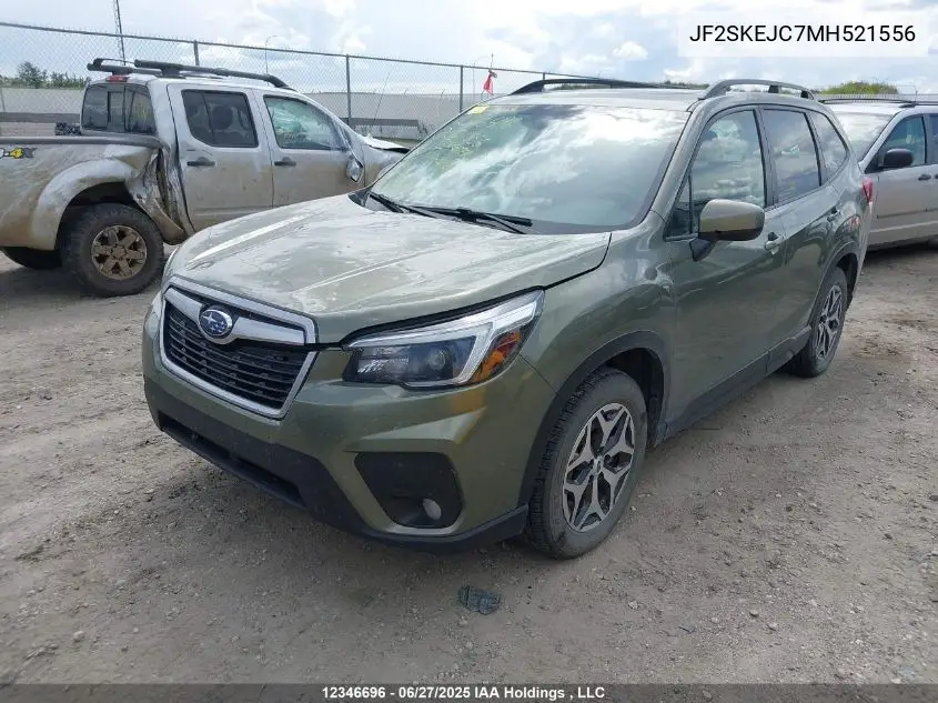 2021 Subaru Forester Touring VIN: JF2SKEJC7MH521556 Lot: 12346696