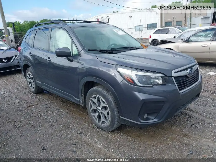 2021 Subaru Forester Premium VIN: JF2SKAFCXMH529636 Lot: 42235036