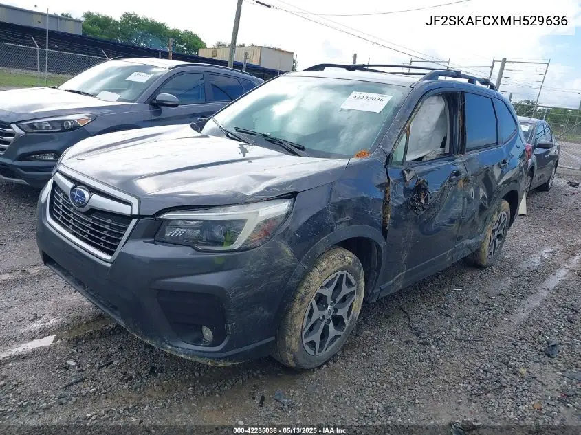 2021 Subaru Forester Premium VIN: JF2SKAFCXMH529636 Lot: 42235036