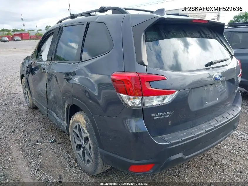 2021 Subaru Forester Premium VIN: JF2SKAFCXMH529636 Lot: 42235036
