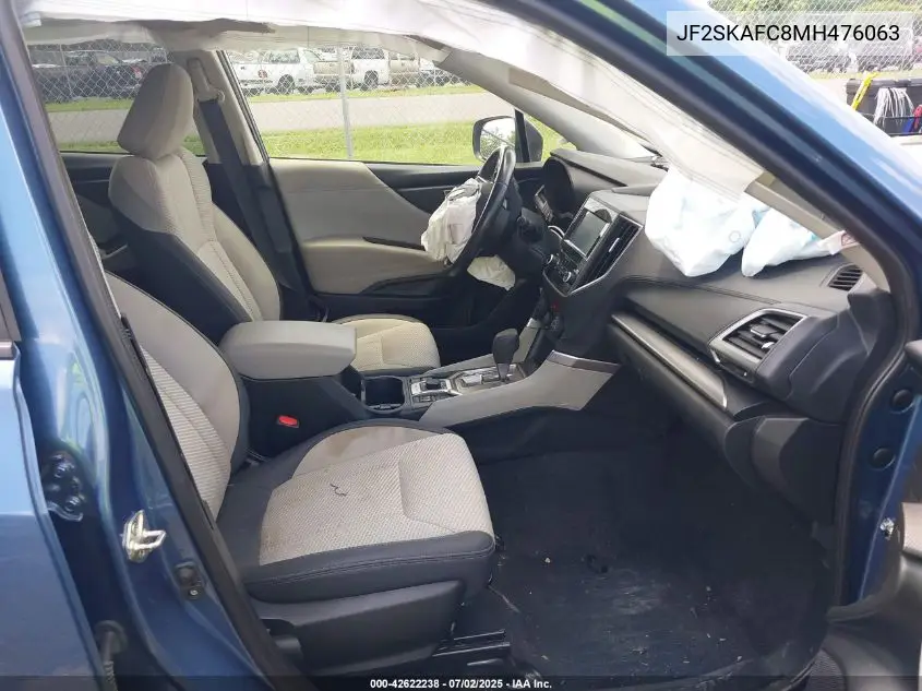 2021 Subaru Forester Premium VIN: JF2SKAFC8MH476063 Lot: 42622238