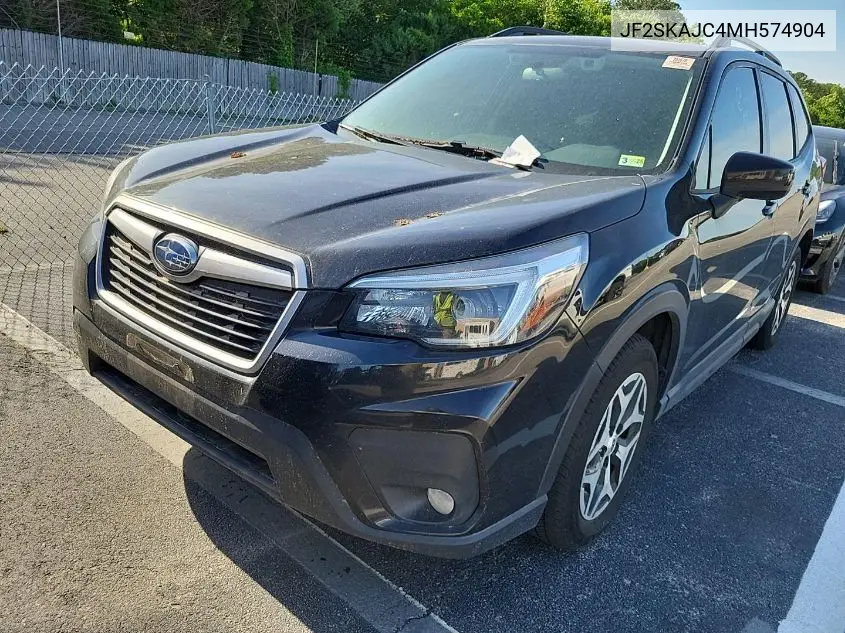 2021 Subaru Forester Premium VIN: JF2SKAJC4MH574904 Lot: 42631100