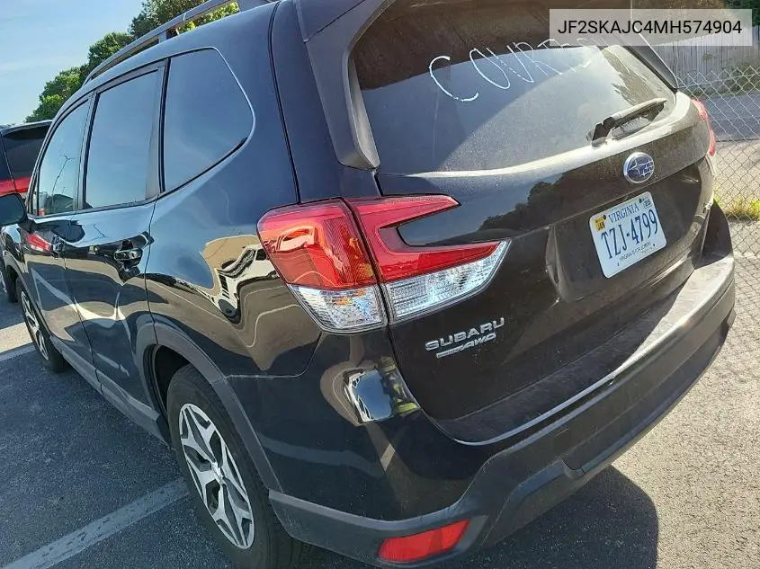 2021 Subaru Forester Premium VIN: JF2SKAJC4MH574904 Lot: 42631100