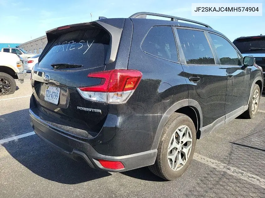 2021 Subaru Forester Premium VIN: JF2SKAJC4MH574904 Lot: 42631100
