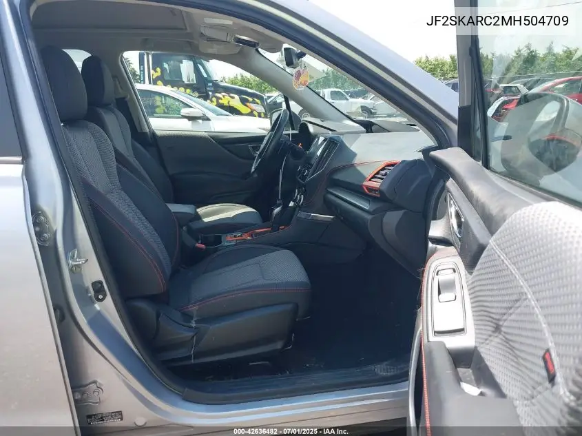 2021 Subaru Forester Sport VIN: JF2SKARC2MH504709 Lot: 42636482