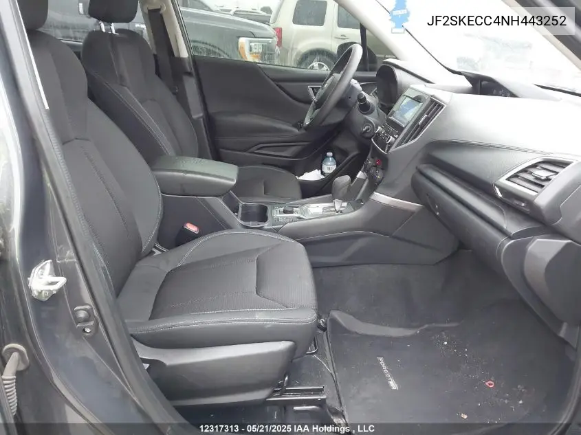 2022 Subaru Forester VIN: JF2SKECC4NH443252 Lot: 12317313