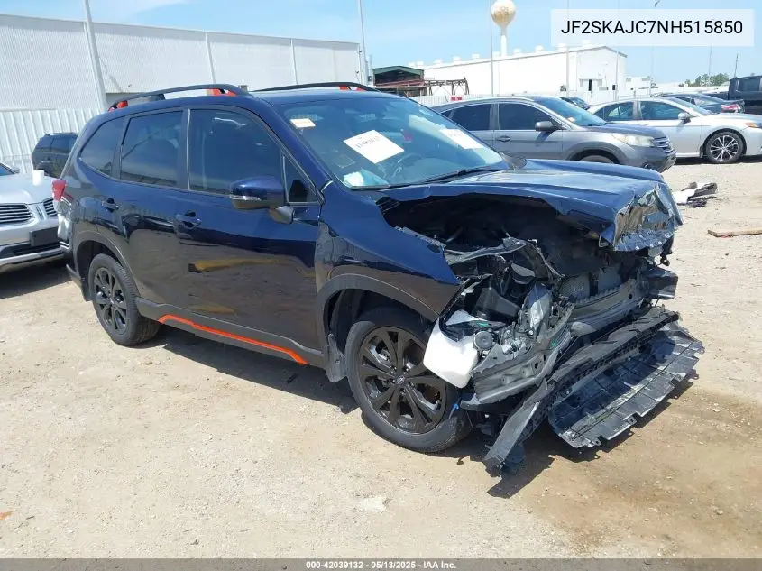 2022 Subaru Forester Sport VIN: JF2SKAJC7NH515850 Lot: 42039132