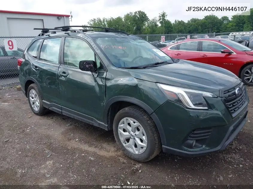 2022 Subaru Forester VIN: JF2SKACC9NH446107 Lot: 42579560