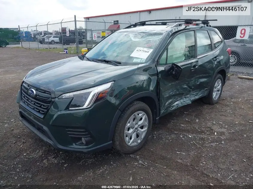 2022 Subaru Forester VIN: JF2SKACC9NH446107 Lot: 42579560