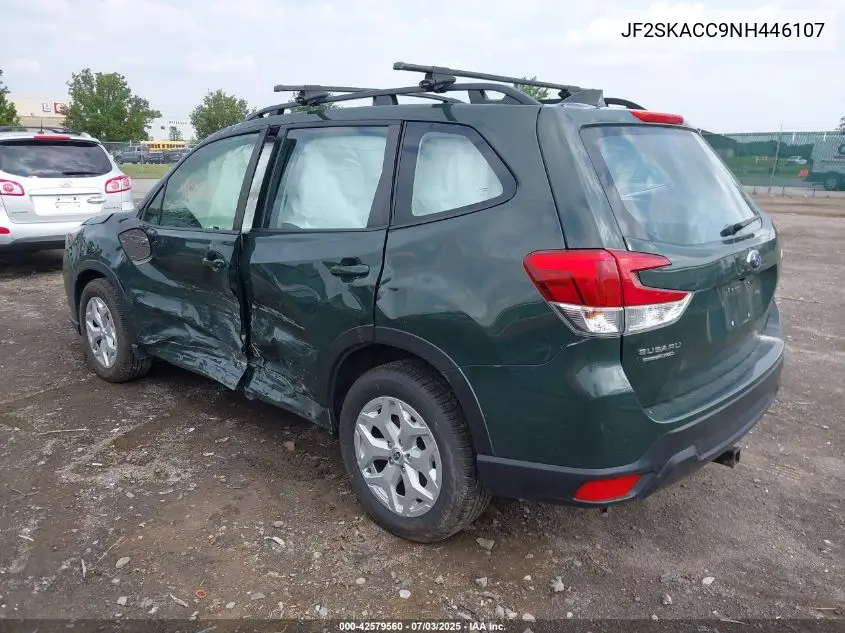 2022 Subaru Forester VIN: JF2SKACC9NH446107 Lot: 42579560
