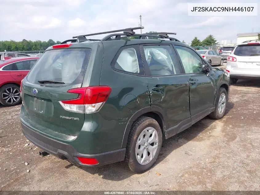 2022 Subaru Forester VIN: JF2SKACC9NH446107 Lot: 42579560