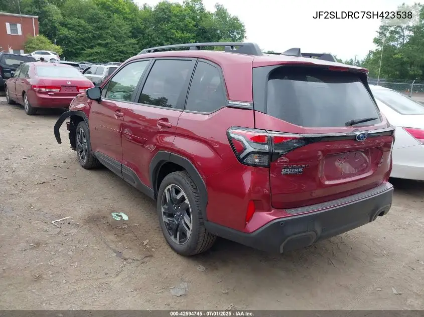 2025 Subaru Forester Limited VIN: JF2SLDRC7SH423538 Lot: 42594745