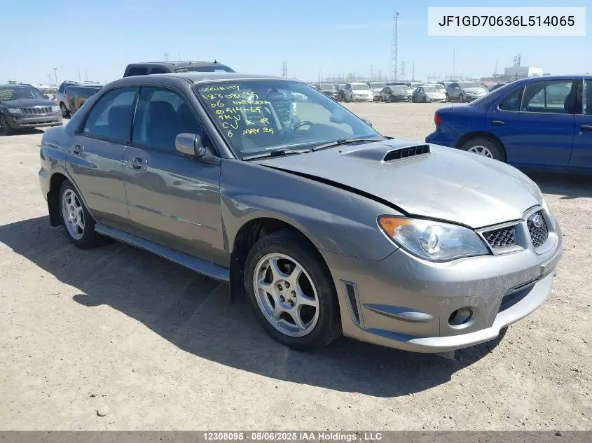 2006 Subaru Impreza VIN: JF1GD70636L514065 Lot: 12308095