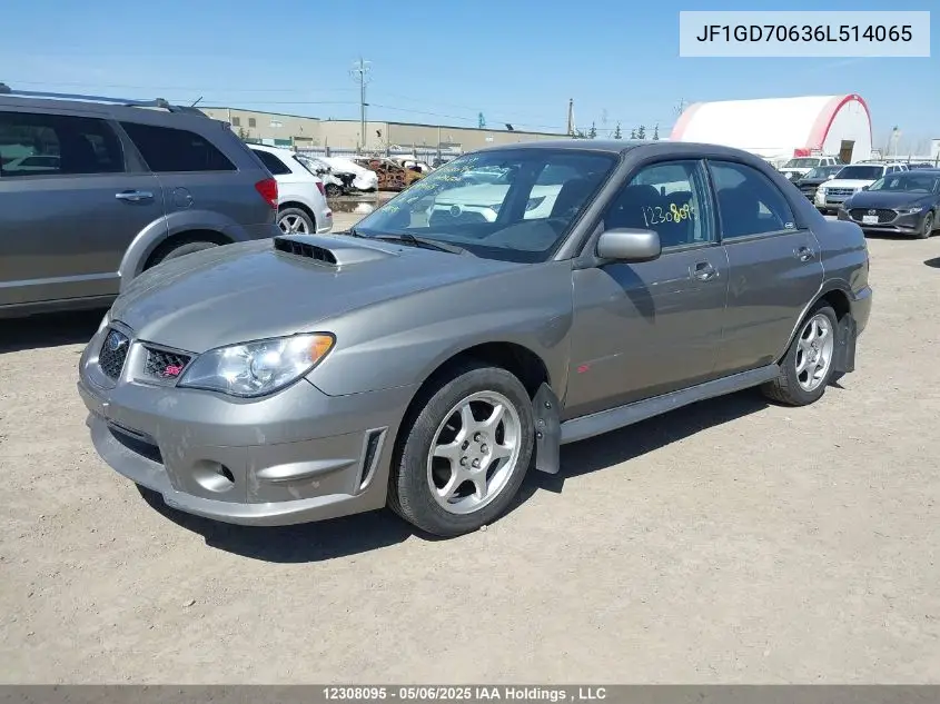2006 Subaru Impreza VIN: JF1GD70636L514065 Lot: 12308095