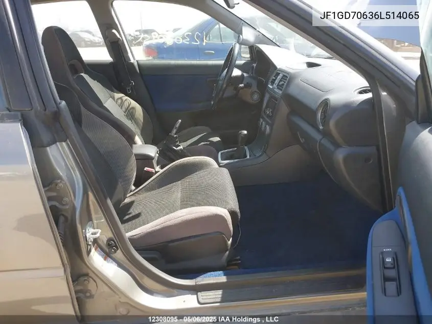 2006 Subaru Impreza VIN: JF1GD70636L514065 Lot: 12308095