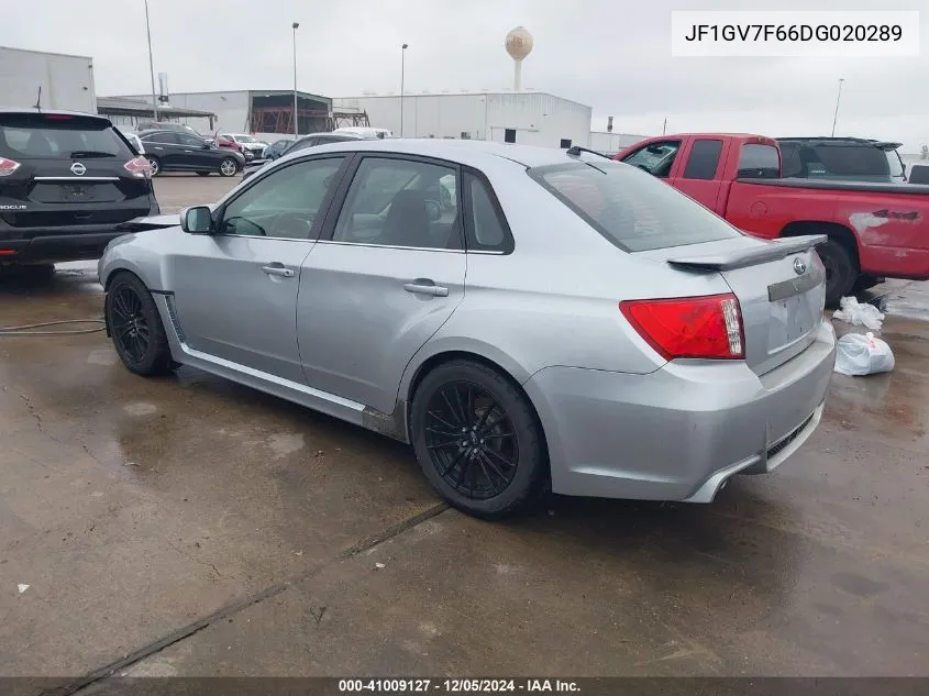 2013 Subaru Impreza Wrx Premium VIN: JF1GV7F66DG020289 Lot: 41009127