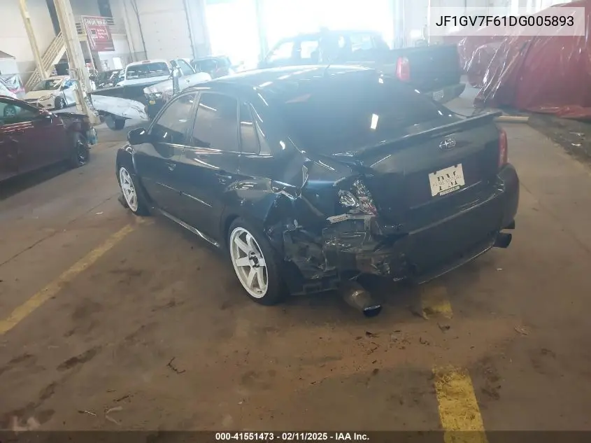 2013 Subaru Impreza Wrx Premium VIN: JF1GV7F61DG005893 Lot: 41551473