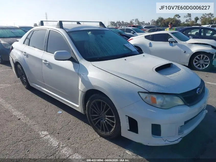 2013 Subaru Impreza Wrx VIN: JF1GV7E60DG006227 Lot: 42218594