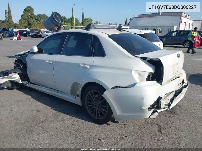 2013 Subaru Impreza Wrx VIN: JF1GV7E60DG006227 Lot: 42218594