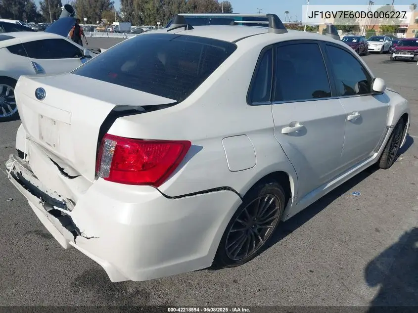 2013 Subaru Impreza Wrx VIN: JF1GV7E60DG006227 Lot: 42218594
