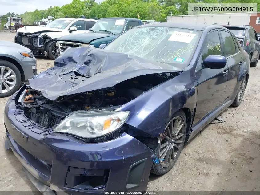 2013 Subaru Impreza Wrx VIN: JF1GV7E60DG004915 Lot: 42287213