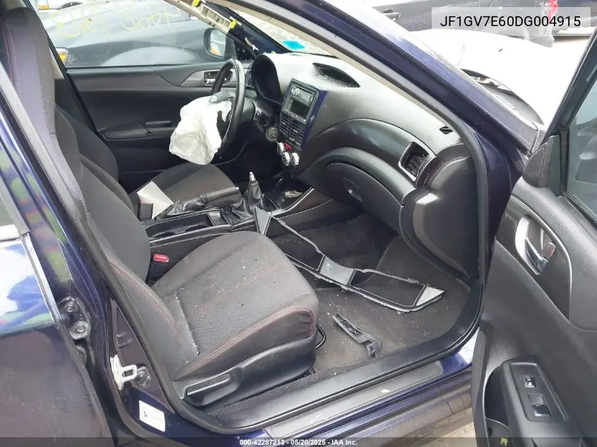 2013 Subaru Impreza Wrx VIN: JF1GV7E60DG004915 Lot: 42287213