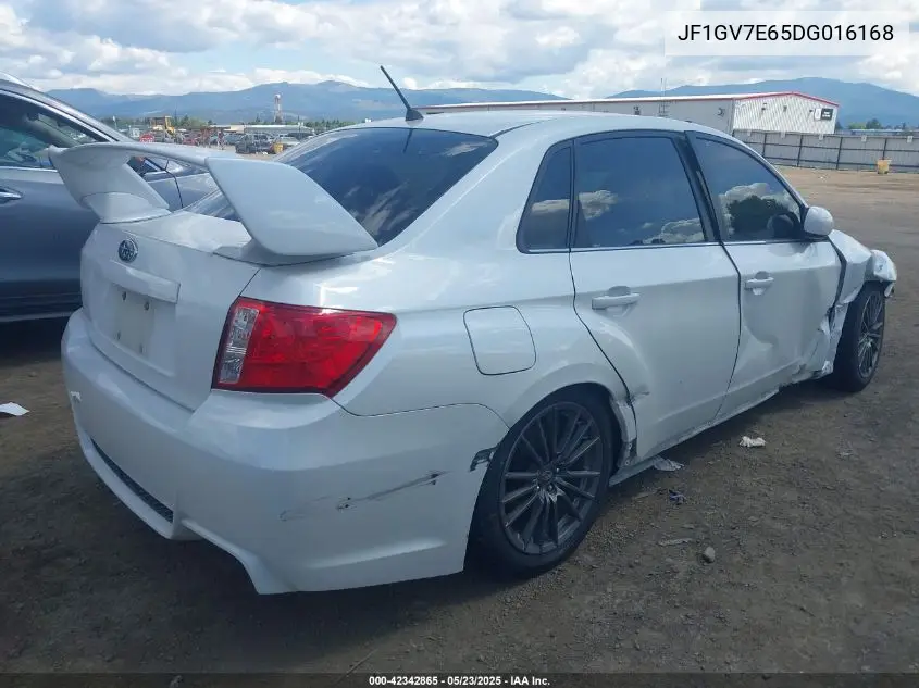 2013 Subaru Impreza Wrx VIN: JF1GV7E65DG016168 Lot: 42342865