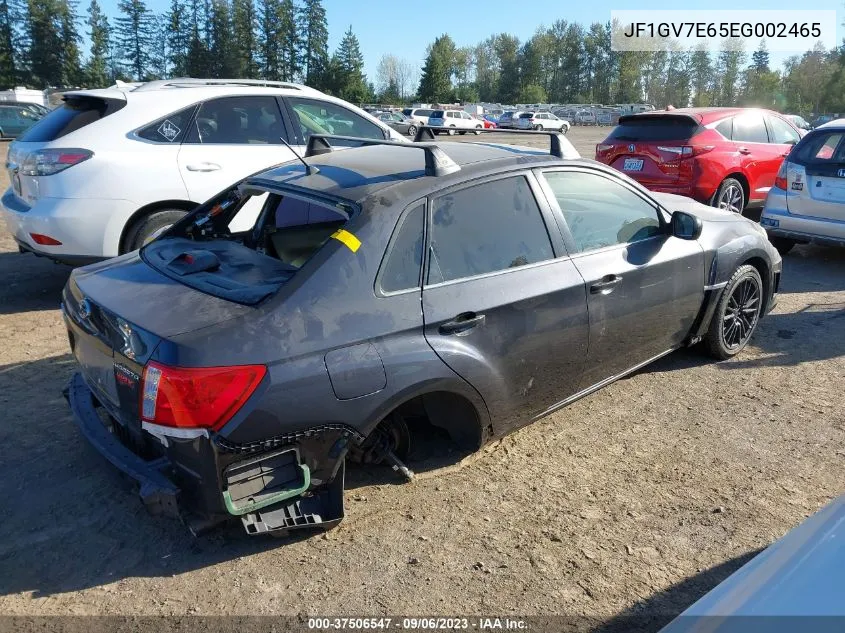 2014 Subaru Impreza Wrx VIN: JF1GV7E65EG002465 Lot: 37506547