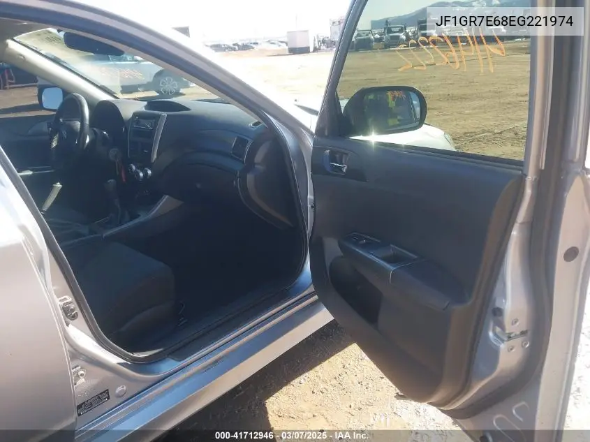 2014 Subaru Impreza Wrx VIN: JF1GR7E68EG221974 Lot: 41712946
