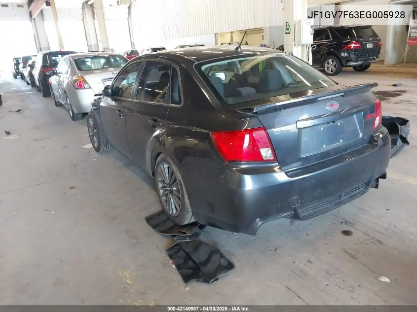2014 Subaru Impreza Wrx Premium VIN: JF1GV7F63EG005928 Lot: 42140987