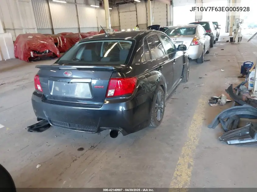 2014 Subaru Impreza Wrx Premium VIN: JF1GV7F63EG005928 Lot: 42140987