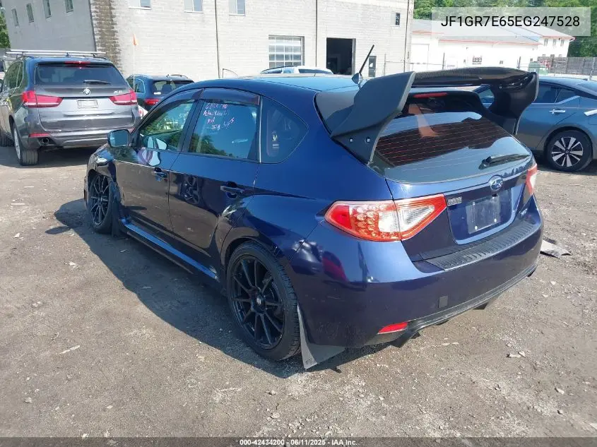 2014 Subaru Impreza Wrx Premium VIN: JF1GR7E65EG247528 Lot: 42434200