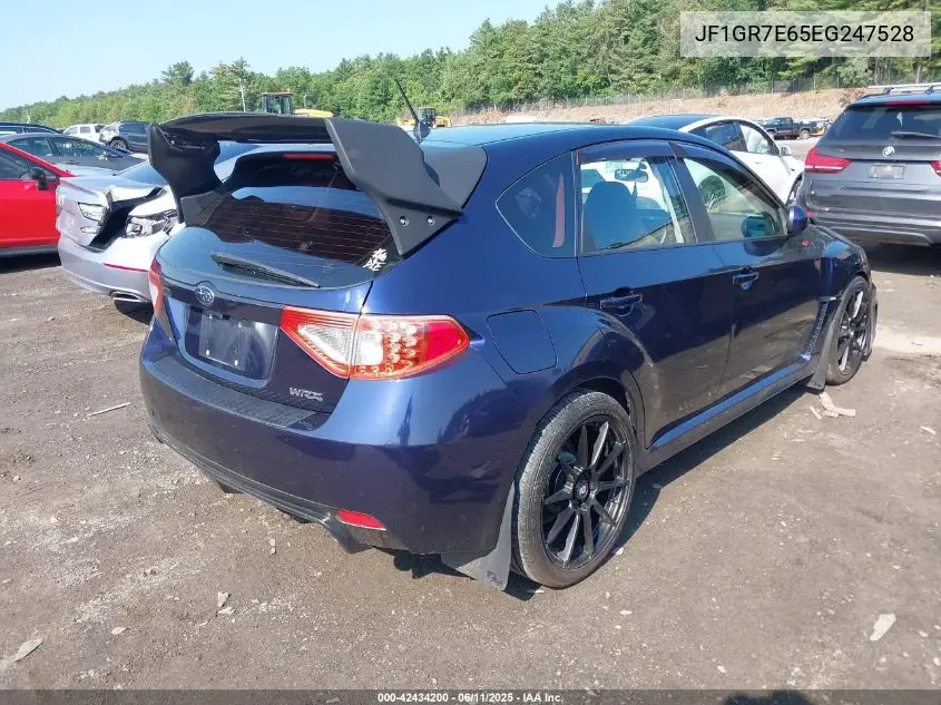 2014 Subaru Impreza Wrx Premium VIN: JF1GR7E65EG247528 Lot: 42434200