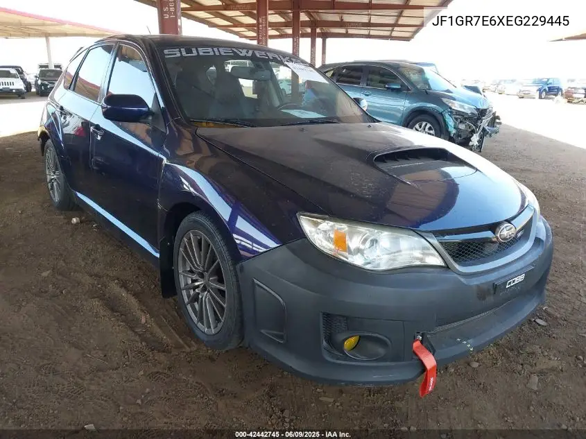 2014 Subaru Impreza Wrx Limited VIN: JF1GR7E6XEG229445 Lot: 42442745