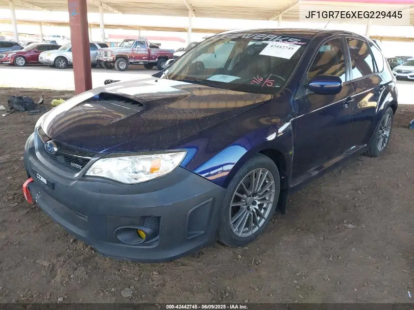2014 Subaru Impreza Wrx Limited VIN: JF1GR7E6XEG229445 Lot: 42442745
