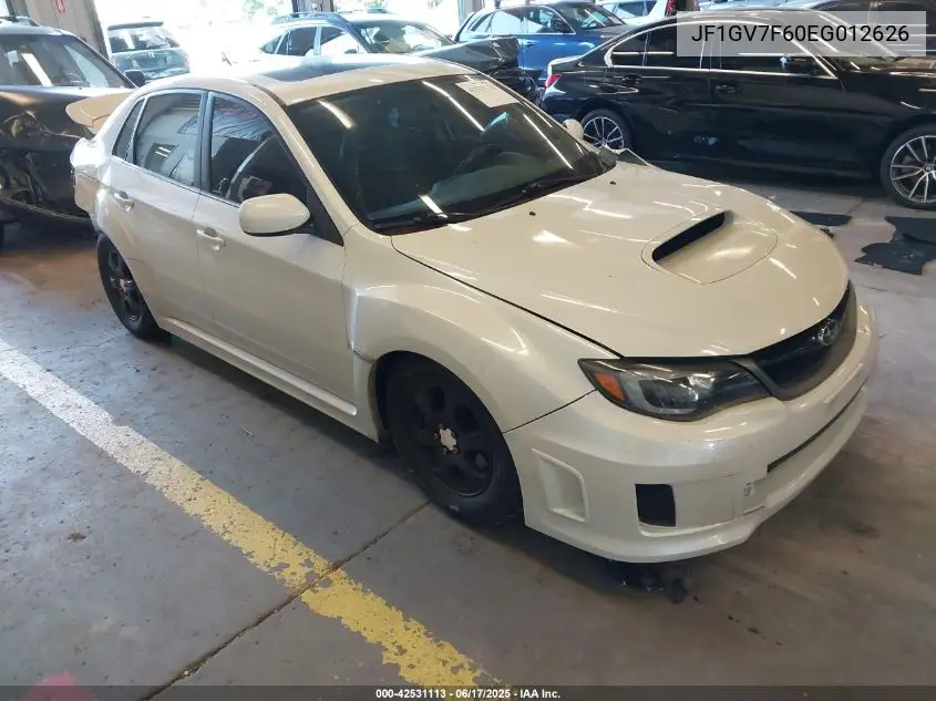2014 Subaru Impreza Wrx Limited VIN: JF1GV7F60EG012626 Lot: 42531113