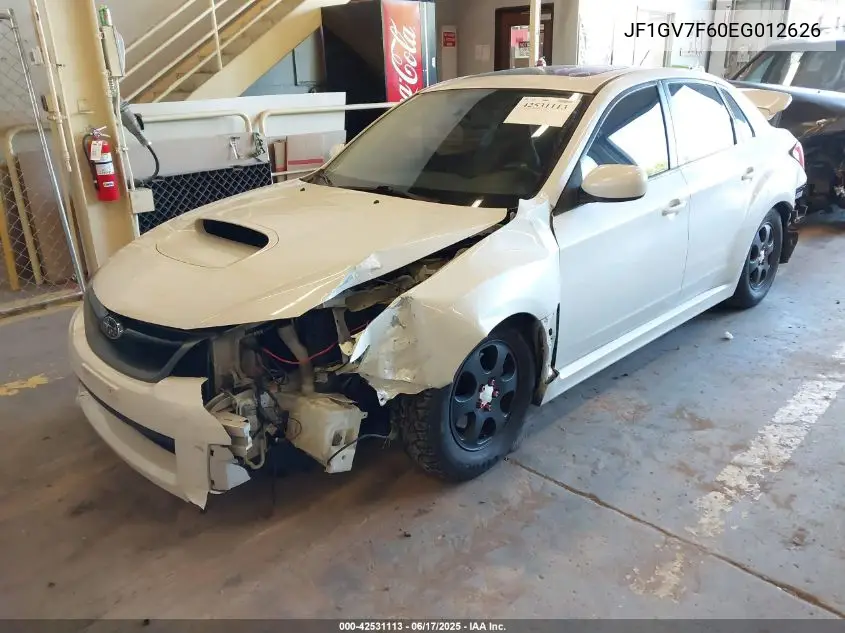 2014 Subaru Impreza Wrx Limited VIN: JF1GV7F60EG012626 Lot: 42531113