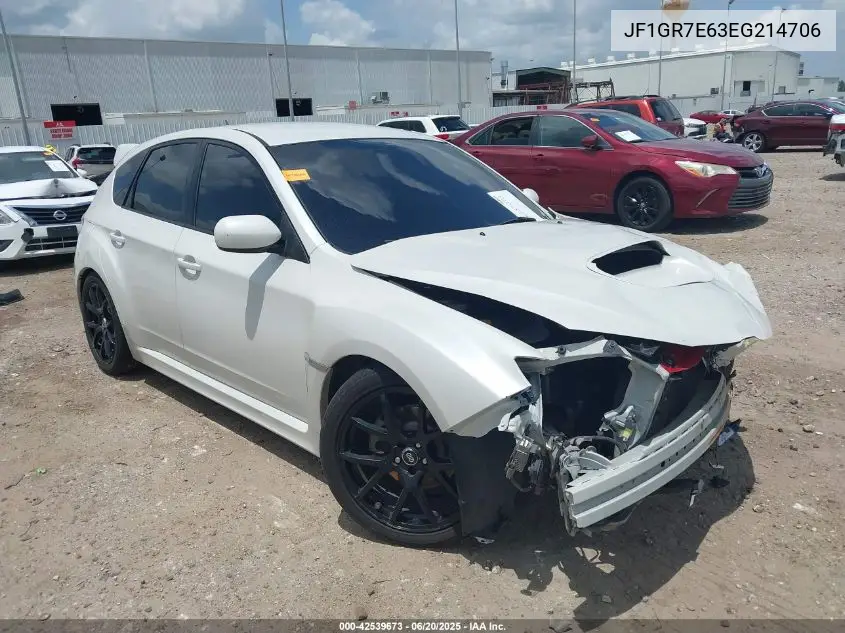 2014 Subaru Impreza Wrx VIN: JF1GR7E63EG214706 Lot: 42539673