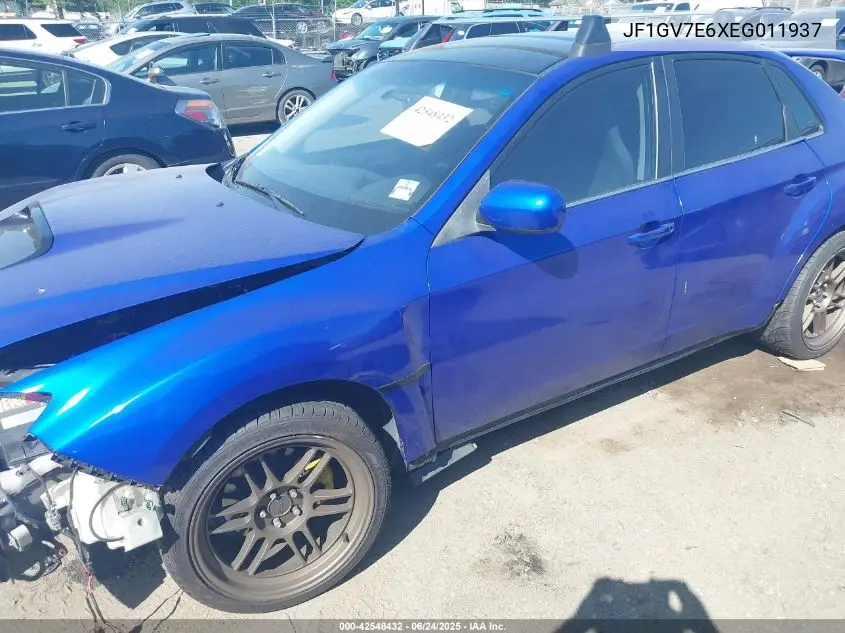 2014 Subaru Impreza Wrx VIN: JF1GV7E6XEG011937 Lot: 42548432