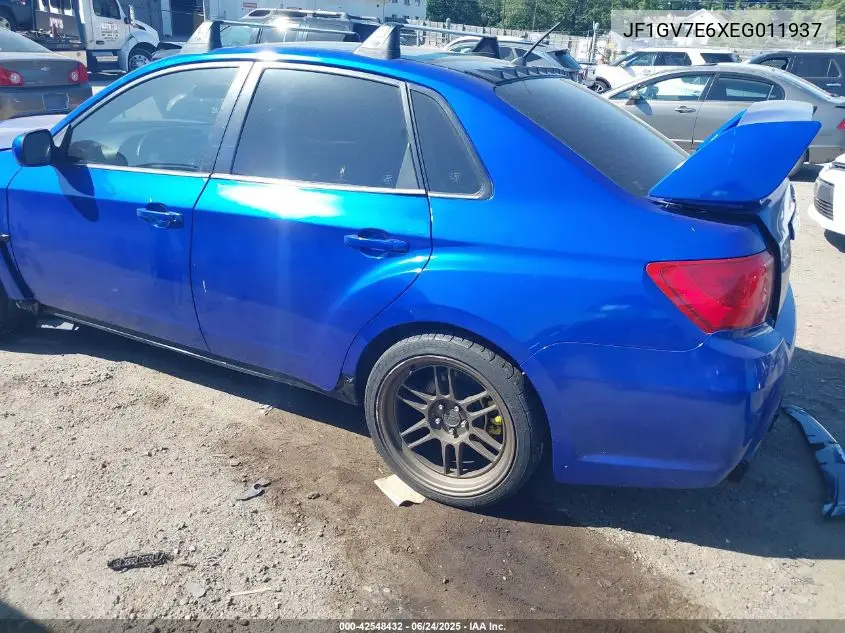 2014 Subaru Impreza Wrx VIN: JF1GV7E6XEG011937 Lot: 42548432