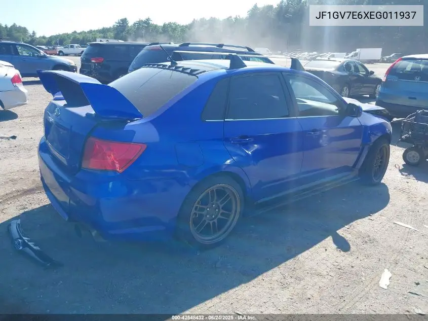 2014 Subaru Impreza Wrx VIN: JF1GV7E6XEG011937 Lot: 42548432