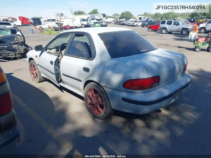 1994 Subaru Impreza L Plus VIN: JF1GC2357RH540295 Lot: 42478065