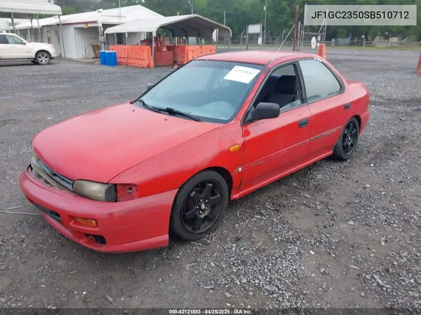 1995 Subaru Impreza L Plus VIN: JF1GC2350SB510712 Lot: 42121883