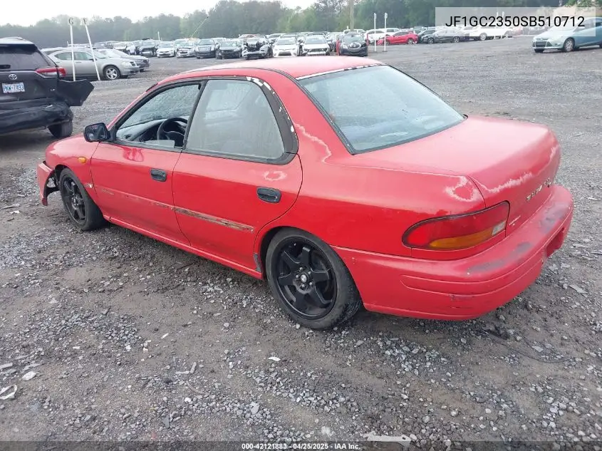 1995 Subaru Impreza L Plus VIN: JF1GC2350SB510712 Lot: 42121883