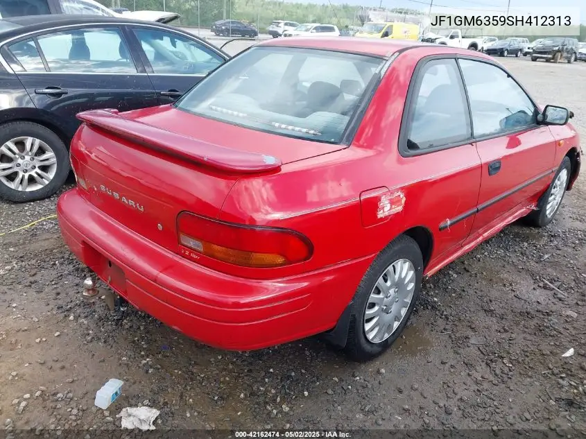 1995 Subaru Impreza L VIN: JF1GM6359SH412313 Lot: 42162474