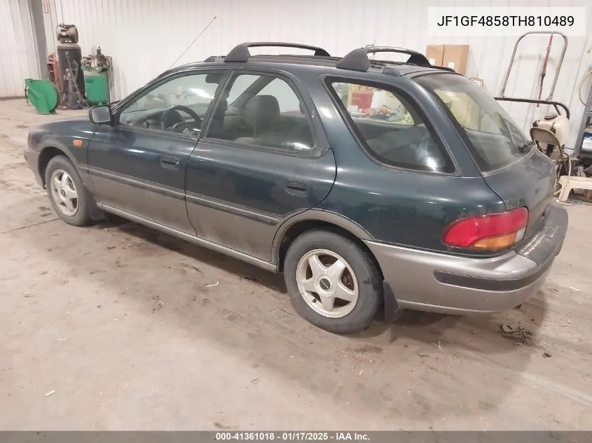 1996 Subaru Impreza Outback VIN: JF1GF4858TH810489 Lot: 41361018