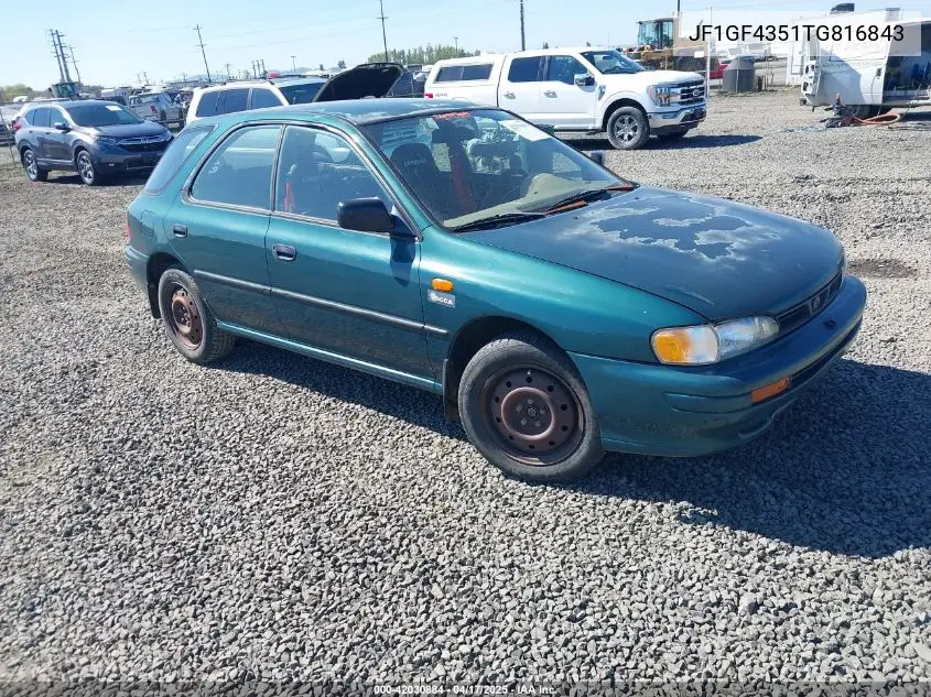 1996 Subaru Impreza L VIN: JF1GF4351TG816843 Lot: 42030884