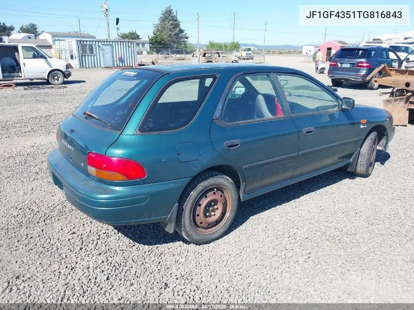 1996 Subaru Impreza L VIN: JF1GF4351TG816843 Lot: 42030884